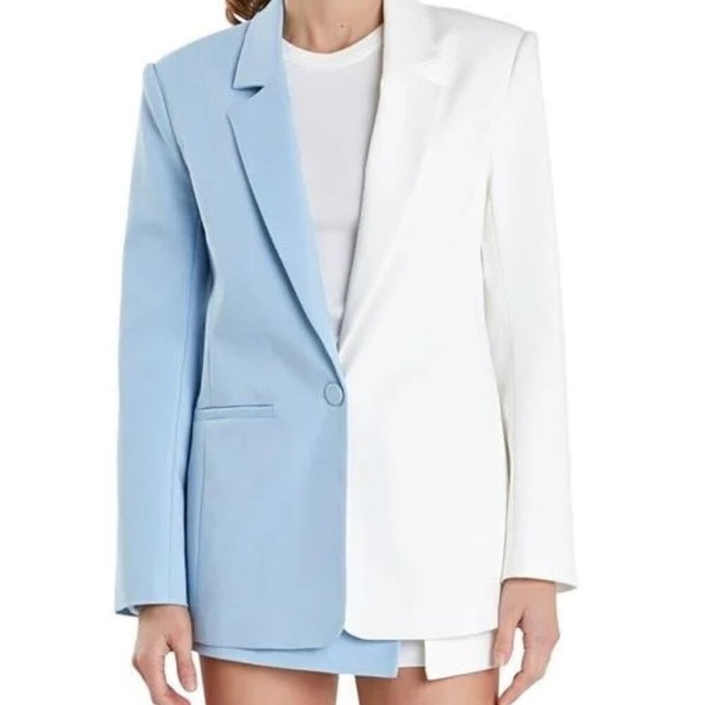 English Factory Blue and White Blazer NWTs